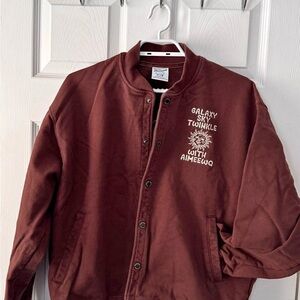 Aime Leon Dore Maroon Bomber Jacket